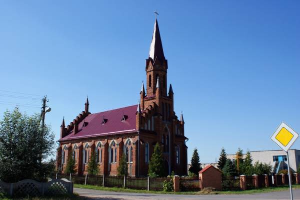 Stałovičy. Catholic church of the Sacred Heart of Jesus