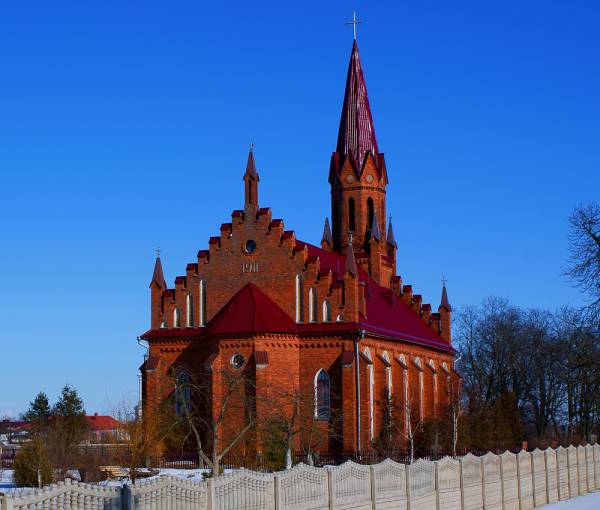 Stałovičy. Catholic church of the Sacred Heart of Jesus