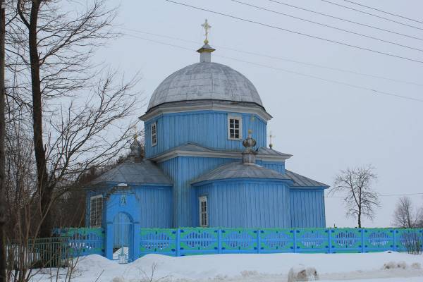 Царква Покрыва Прасвятой Багародзіцы Лазіцах Вялікіх. Знешні выгляд  - Царква Покрыва Прасвятой Багародзіцы. Знешні выгляд