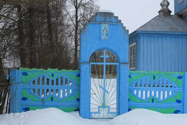 Царква Покрыва Прасвятой Багародзіцы Лазіцах Вялікіх. Знешні выгляд  - Царква Покрыва Прасвятой Багародзіцы. Знешні выгляд