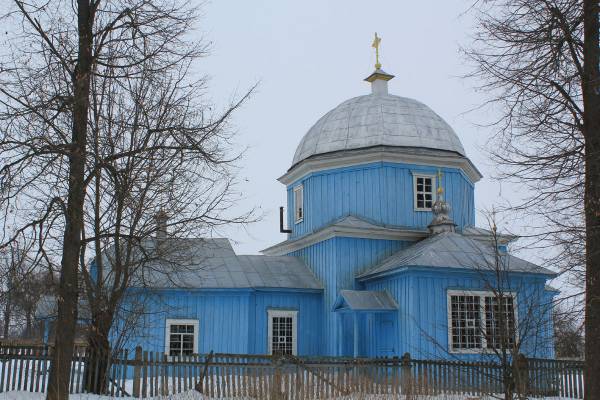 Царква Покрыва Прасвятой Багародзіцы Лазіцах Вялікіх. Знешні выгляд  - Царква Покрыва Прасвятой Багародзіцы. Знешні выгляд