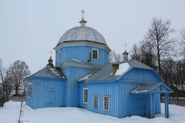Царква Покрыва Прасвятой Багародзіцы Лазіцах Вялікіх. Знешні выгляд  - Царква Покрыва Прасвятой Багародзіцы. Знешні выгляд