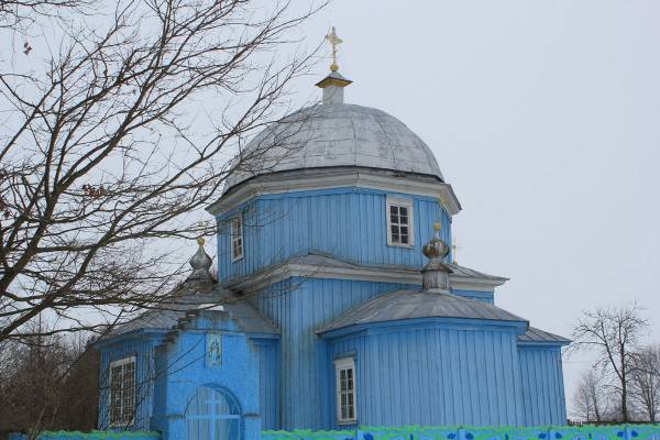 Царква Покрыва Прасвятой Багародзіцы Лазіцах Вялікіх. Знешні выгляд  - Царква Покрыва Прасвятой Багародзіцы. Знешні выгляд