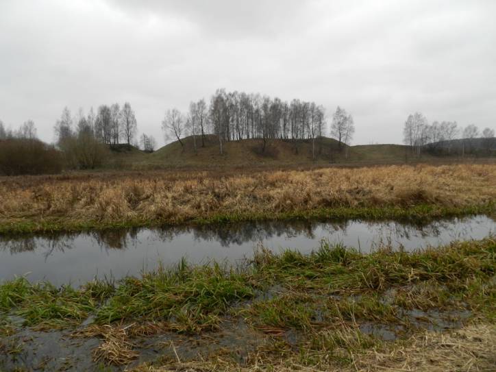 Staraja Myš.   Ramparts of the Chadkievič former castle