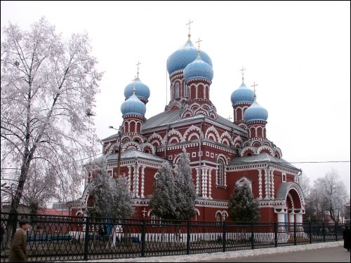 Widok z południowego zachodu Borysów. Sobór Zmartwychwstania Pańskiego