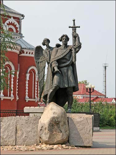 Pomnik kniazia Borysa Borysów. Sobór Zmartwychwstania Pańskiego