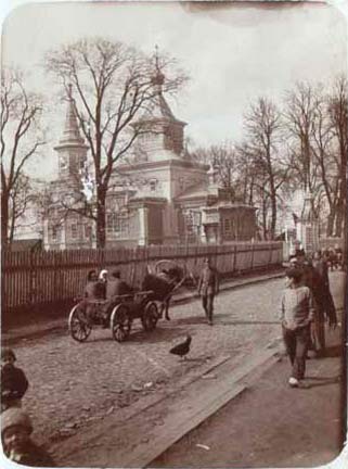 Photo made in 1930th Lešnia. Orthodox church of St. George