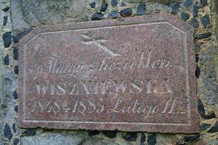  - Капліца-пахавальня Вішнеўскіх. Marya Wiszniewska (1848-1885)