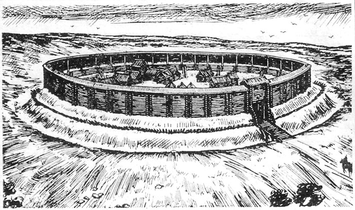 Zasłaŭie. Site of ancient settlement «Zamečak»