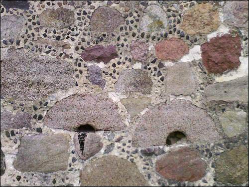  - Młyn wodny . Fragment ściany