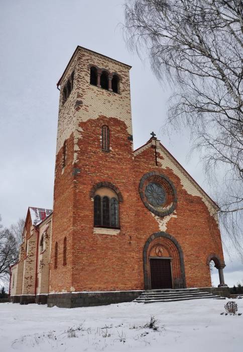 Chatava. Catholic church of the Sacred Heart of Jesus