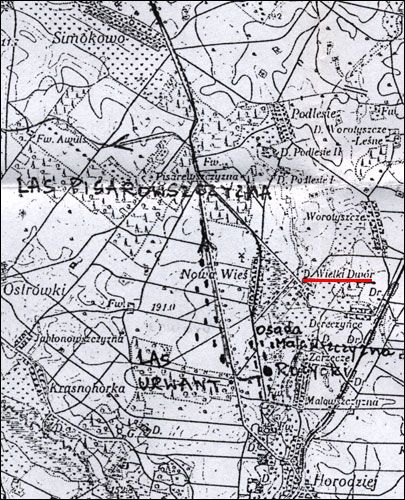 Vialiki Dvor (Harodziaj).  Schemes, plans, sketches