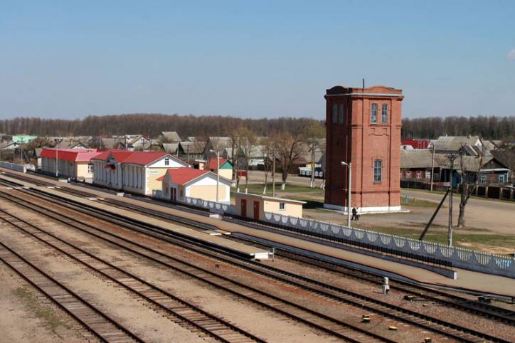 Чыгуначная станцыя Старыя Дарогі. Вуліцы мястэчка