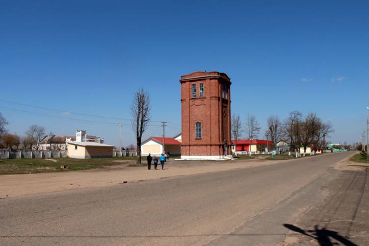 Вадацяжная вежа пачатку ХХ ст. Старыя Дарогі. Вуліцы мястэчка