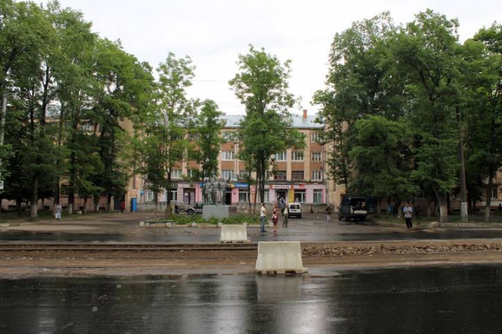 Witebsk.  Budynki w stylu konstruktywizm