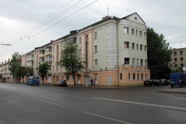 Witebsk.  Budynki w stylu konstruktywizm