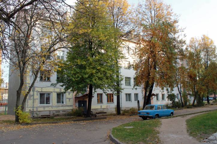 Witebsk.  Budynki w stylu konstruktywizm