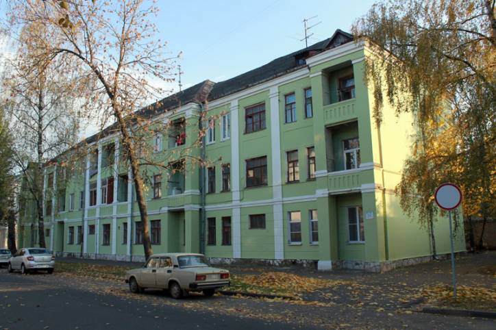 Witebsk.  Budynki w stylu konstruktywizm