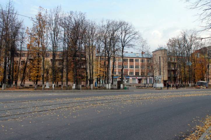 Witebsk.  Budynki w stylu konstruktywizm