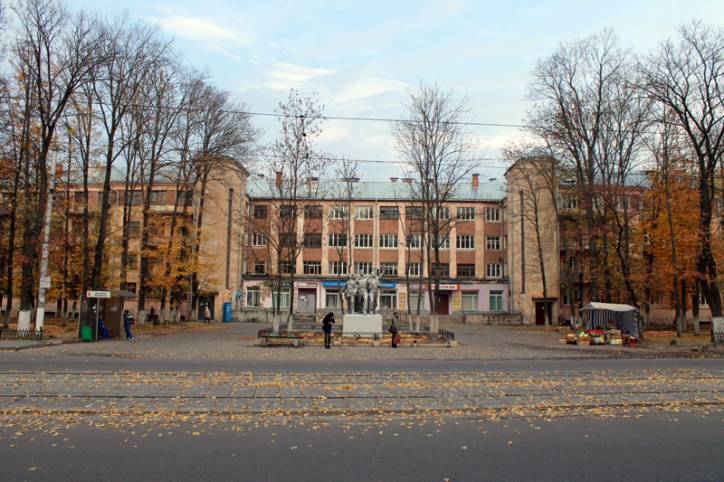 Witebsk.  Budynki w stylu konstruktywizm
