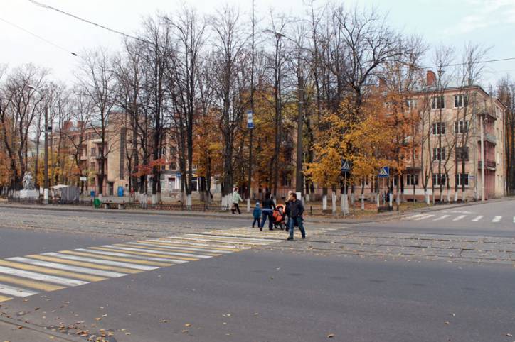Witebsk.  Budynki w stylu konstruktywizm