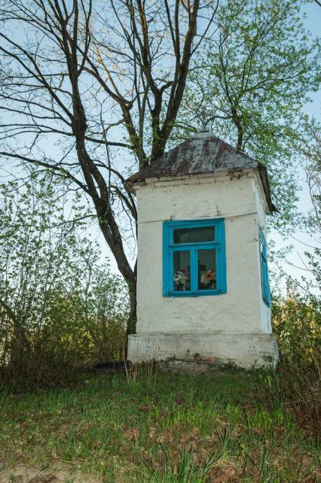 Macavičy. Road chapel 