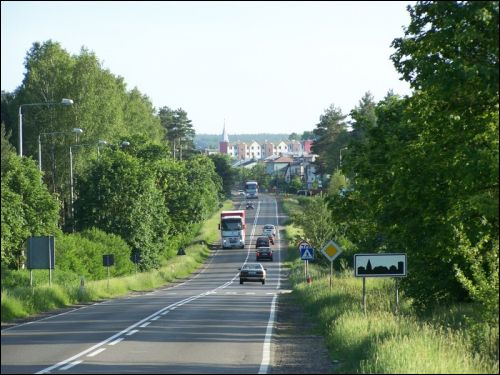Wasilków. Town streets 