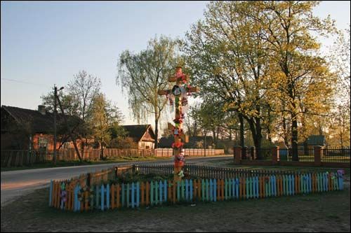 Biezdziež. In the village 