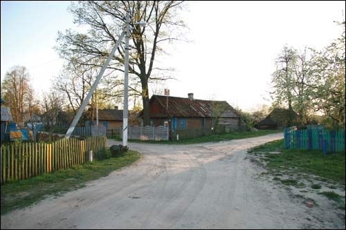 Biezdziež. In the village 