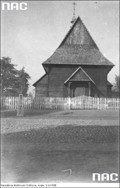  - Kościół . Drewniany kościół z Drohiczynie Poleskim przed 1939r.