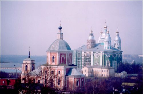  - Сабор Успення Прасвятой Багародзіцы. Погляд на Богаяўленскі (1784 г.) і Ўсьпенскі саборы