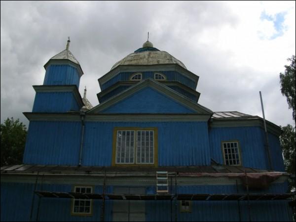  - Царква Праабражэння Гасподняга. Фрагмент бакавога фасаду (06.2009)