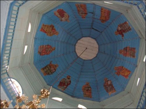  - Царква Праабражэння Гасподняга. 12 Апосталаў. Роспіс 18 ст. Магчыма, адзін з рэдкіх прыкладаў уніяцкага культавага манументальнага жывапісу