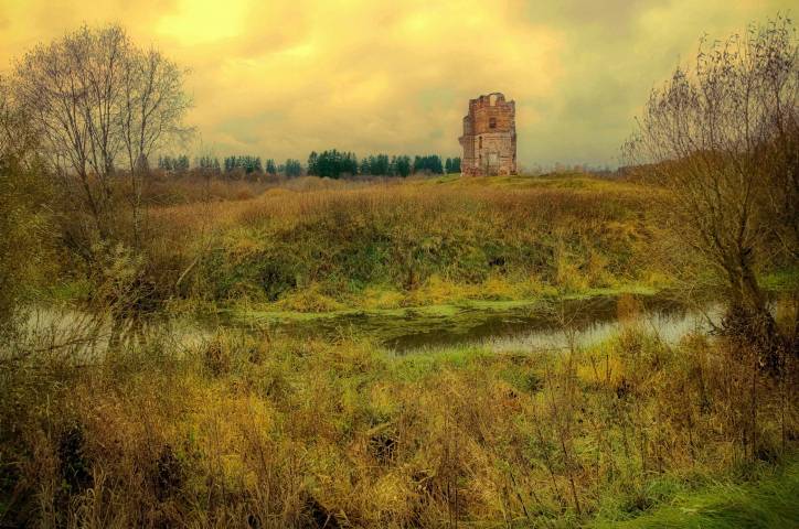 Smalany.  White Kovel Castle, ruins