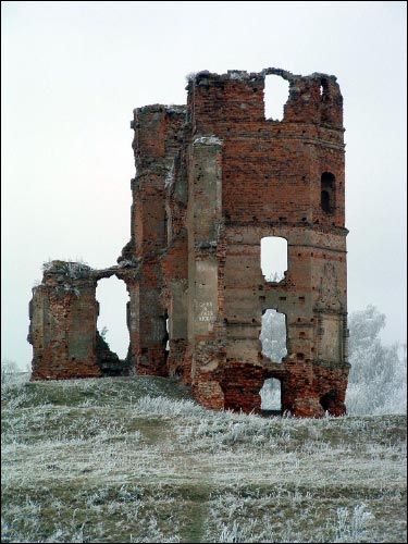 Smalany.  White Kovel Castle, ruins