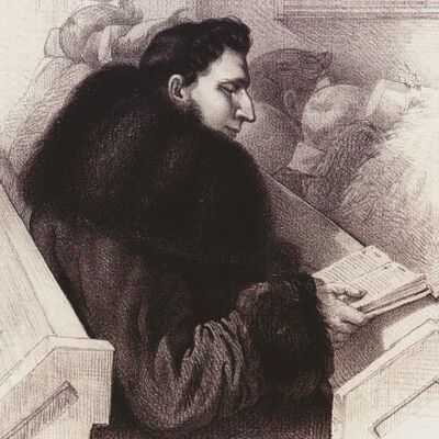  -  Grób Tomasza Zana. Tomasz Zan w latach studenckich na Uniwersytecie Wileńskim. Portret R. Żukowskiego (1825-1850)