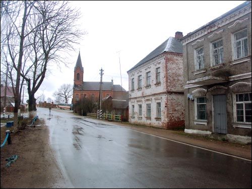 Цэнтр мястэчка Опса. Краявіды