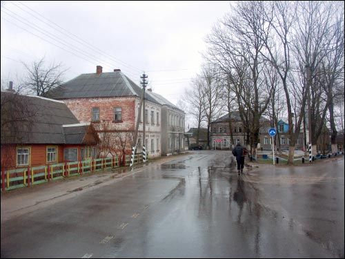 Цэнтр мястэчка Опса Опса. Краявіды