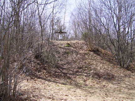  - Krajobrazy . Kurhan z krzyżem