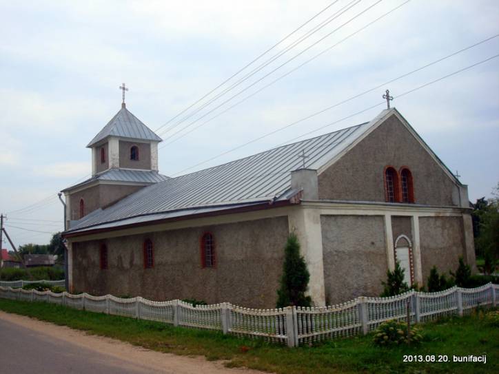 Čarnievičy. Catholic church of St. John the Baptist