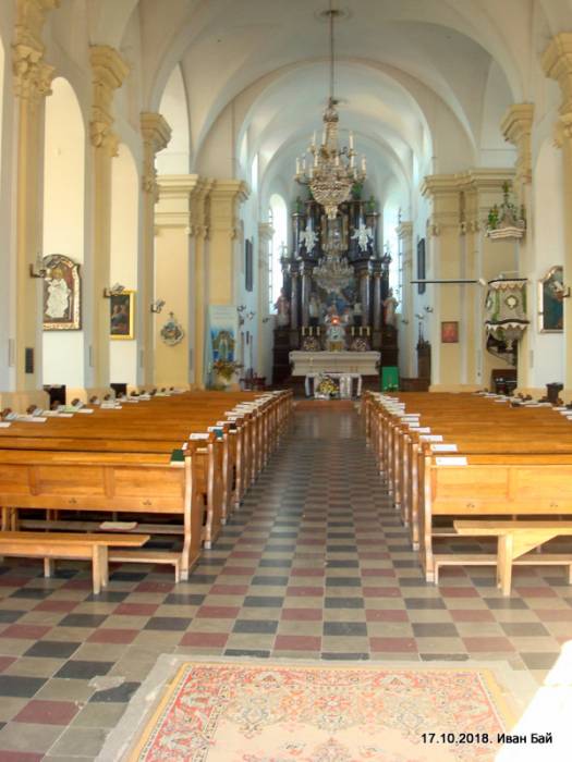 Hłybokaje. Catholic church of the Holy Trinity