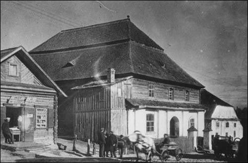 Hłybokaje. Town at the old photos 