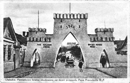 Hłybokaje. Town at the old photos 