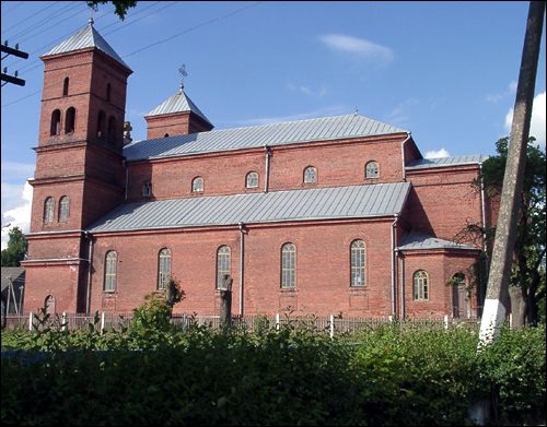 Prazaroki. Catholic church of the Assumption of the Blessed Virgin Mary