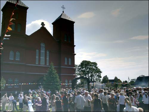Prazaroki. Catholic church of the Assumption of the Blessed Virgin Mary