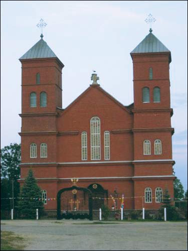 Prazaroki. Catholic church of the Assumption of the Blessed Virgin Mary