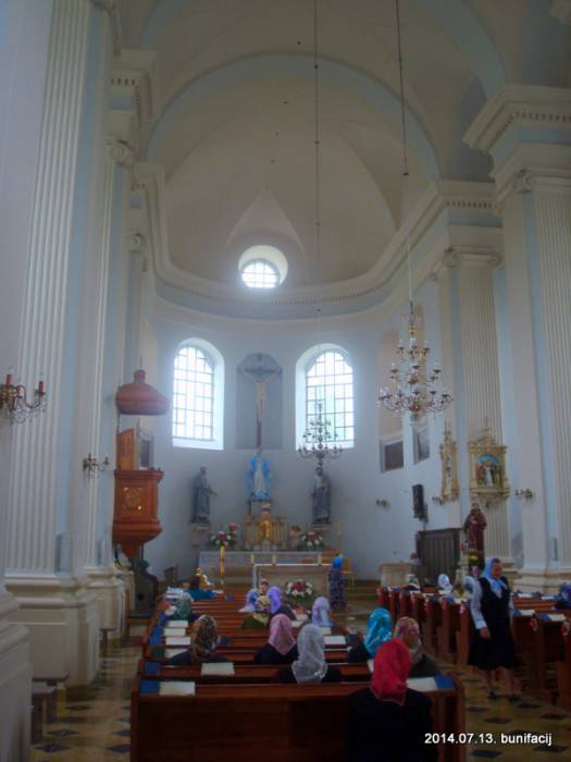 Udzieła. Catholic church of the Immaculate Conception of Blessed Virgin Mary and the monastery of