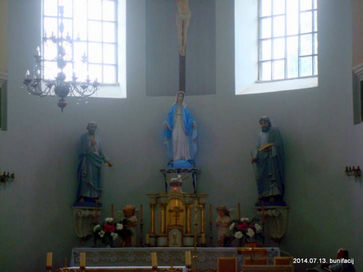 Udzieła. Catholic church of the Immaculate Conception of Blessed Virgin Mary and the monastery of