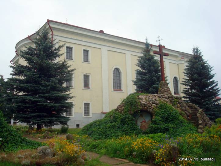 Udzieła. Catholic church of the Immaculate Conception of Blessed Virgin Mary and the monastery of