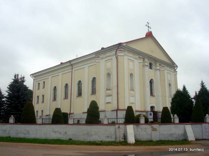 Udzieła. Catholic church of the Immaculate Conception of Blessed Virgin Mary and the monastery of